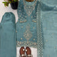 Elegant Embroidered Silk Sharara Set for Festive and Wedding Wear