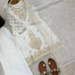 Elegant Embroidered Silk Sharara Set for Festive and Wedding Wear