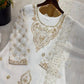 Elegant Embroidered Silk Sharara Set for Festive and Wedding Wear
