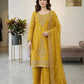 Elegant Embroidered Silk Sharara Set for Festive and Wedding Wear