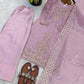 Elegant Embroidered Silk Sharara Set for Festive and Wedding Wear