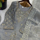 Elegant Embroidered Silk Sharara Set for Festive and Wedding Wear