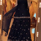 Elegant Embroidered Silk Sharara Suit Set for Wedding and Festive Wear