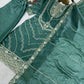 Elegant Embroidered Silk Suit Set for Festive and Wedding Wear