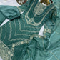 Elegant Embroidered Silk Suit Set for Festive and Wedding Wear