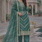 Elegant Embroidered Silk Suit Set for Festive and Wedding Wear