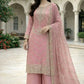 Elegant Embroidered Silk Suit Set for Festive and Wedding Wear