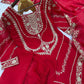 Elegant Embroidered Silk Suit Set for Festive and Wedding Wear
