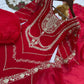 Elegant Embroidered Silk Suit Set for Festive and Wedding Wear