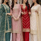 Elegant Embroidered Silk Suit Set for Festive and Wedding Wear