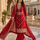 Elegant Embroidered Silk Suit Set for Festive and Wedding Wear