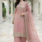 Elegant Embroidered Silk Suit Set for Festive and Wedding Wear