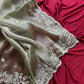 Elegant Embroidered Tissue Silk Saree with Designer Blouse
