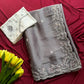 Elegant Embroidered Tissue Silk Saree with Designer Blouse
