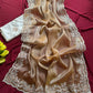 Elegant Embroidered Tissue Silk Saree with Designer Blouse