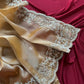 Elegant Embroidered Tissue Silk Saree with Designer Blouse
