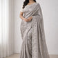 Elegant Embroidered Tissue Silk Saree with Designer Blouse