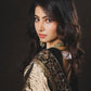 Elegant Embroidered Twill Saree for Festive and Party Wear