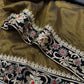 Elegant Embroidered Twill Saree for Festive and Party Wear