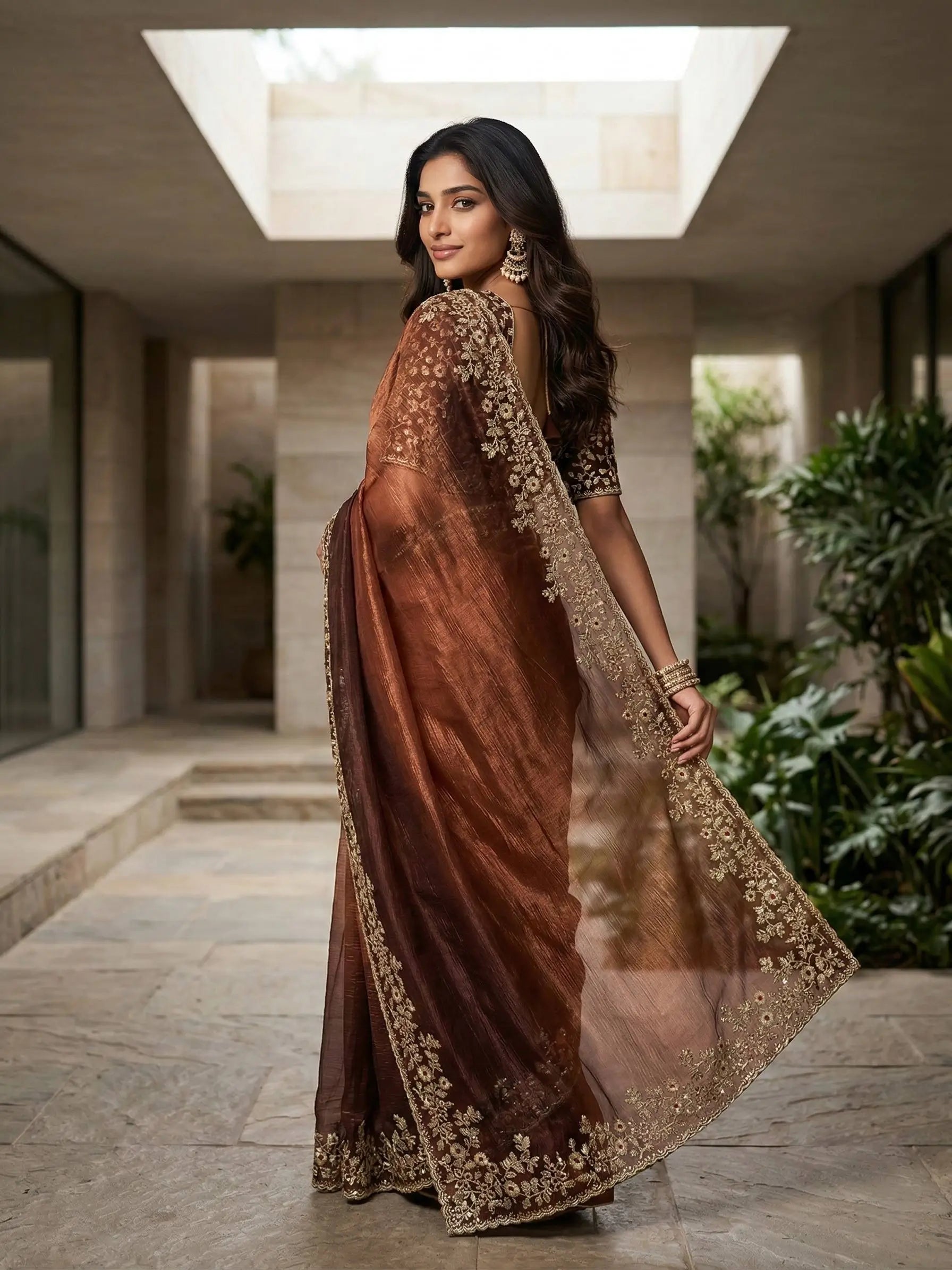 Elegant Fandy Chiffon Silk Saree for Festive and Occasion Wear