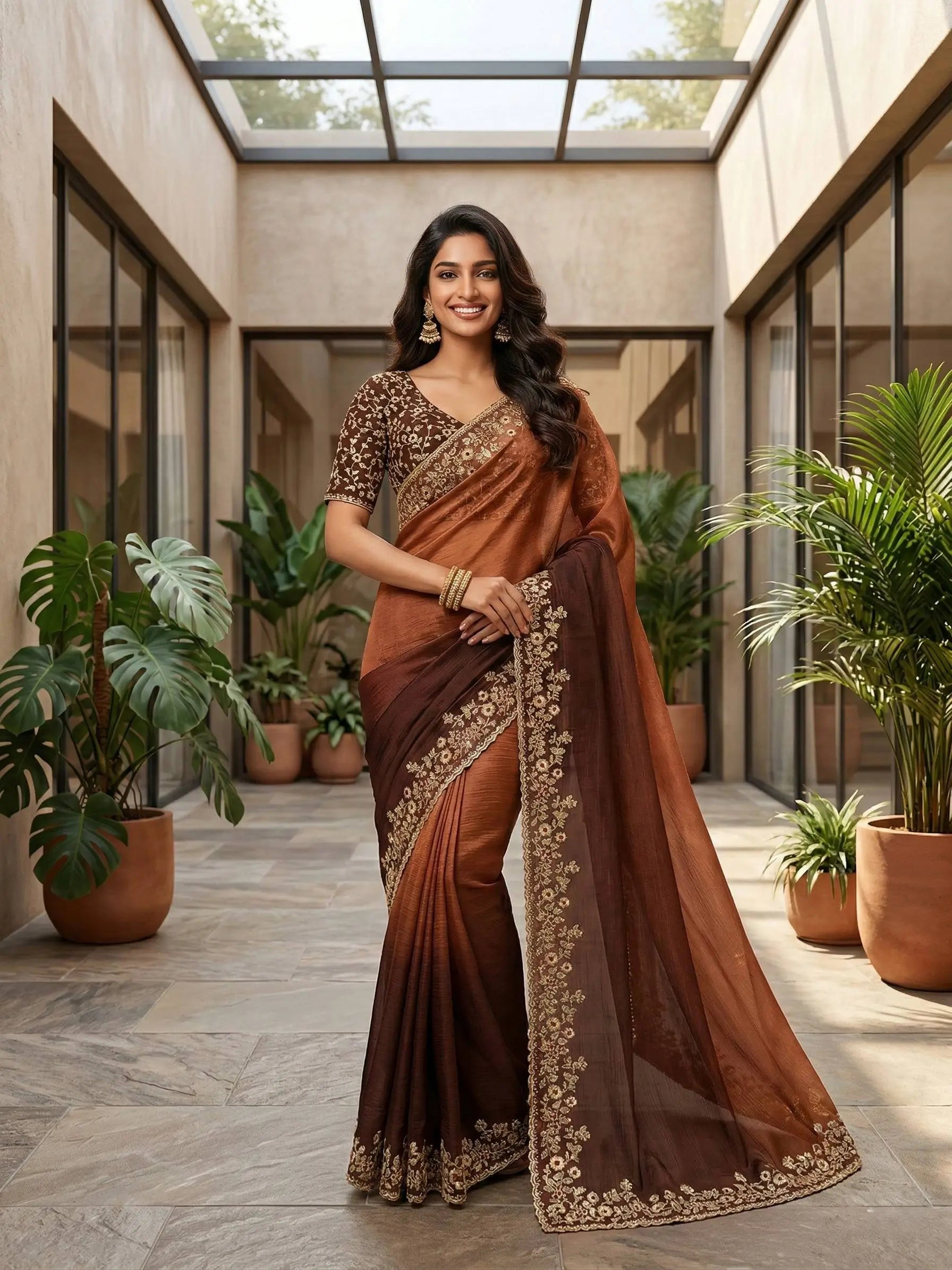 Elegant Fandy Chiffon Silk Saree for Festive and Occasion Wear
