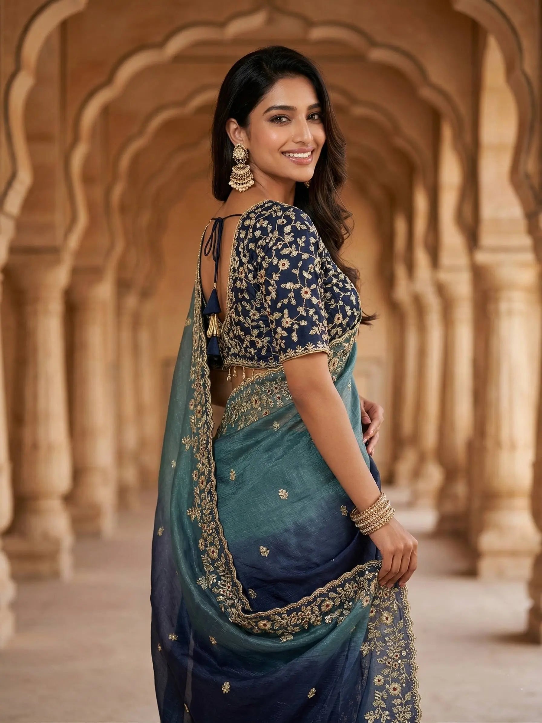 Elegant Fandy Chiffon Silk Saree for Festive and Occasion Wear