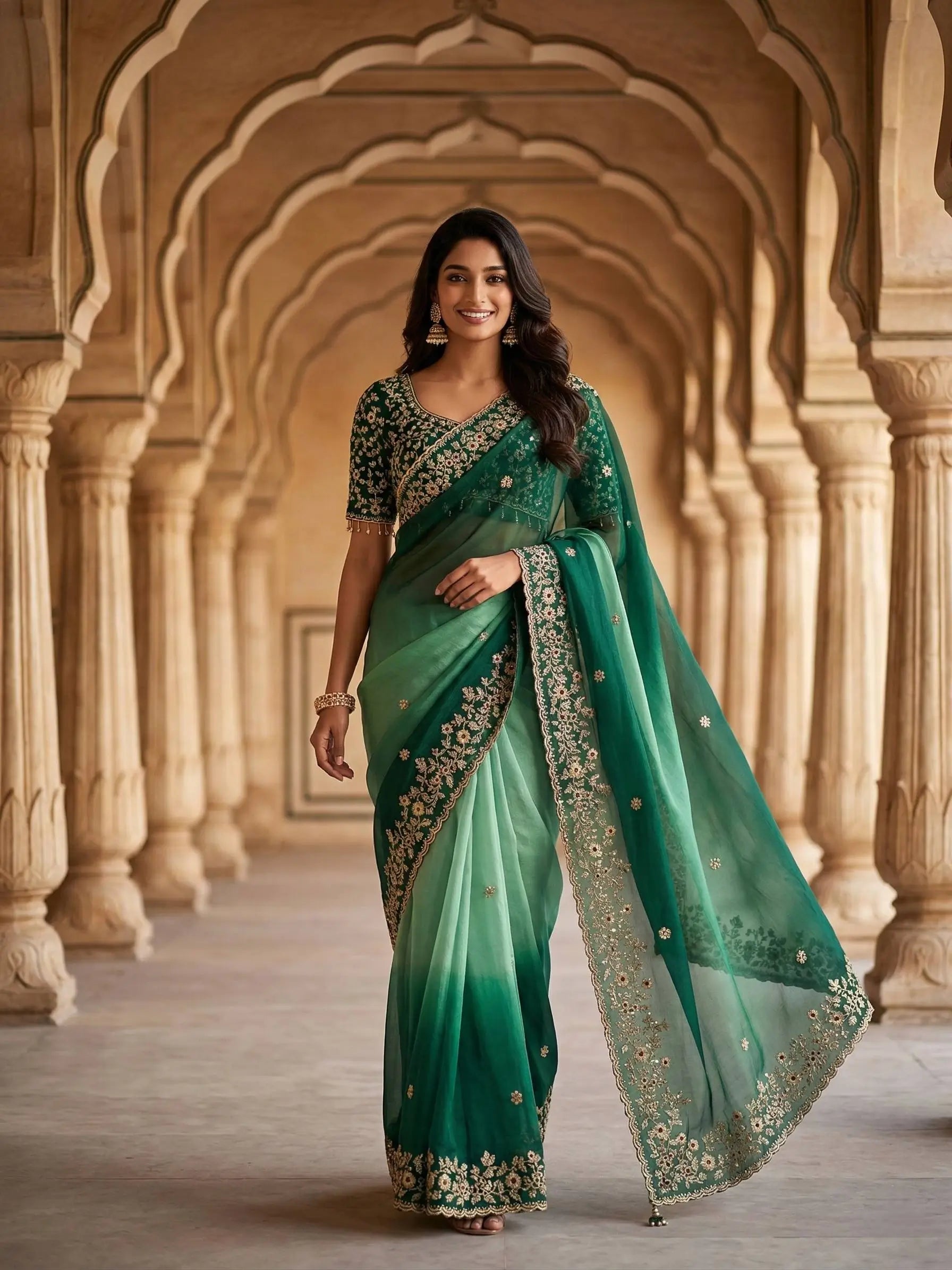 Elegant Fandy Chiffon Silk Saree for Festive and Occasion Wear