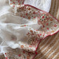 Elegant Fandy Silk Hand Embroidery Work Saree for Wedding and Festive Occasions