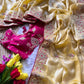 Elegant Fandy Silk Hand Embroidery Work Saree for Wedding and Festive Occasions