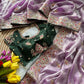 Elegant Fandy Silk Hand Embroidery Work Saree for Wedding and Festive Occasions
