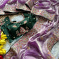 Elegant Fandy Silk Hand Embroidery Work Saree for Wedding and Festive Occasions