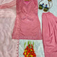 Elegant Farsi Salwar Suit Set with Embroidery for Festive and Party Wear