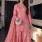 Elegant Farsi Salwar Suit Set with Embroidery for Festive and Party Wear