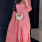 Elegant Farsi Salwar Suit Set with Embroidery for Festive and Party Wear