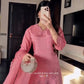 Elegant Farsi Salwar Suit Set with Embroidery for Festive and Party Wear