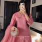 Elegant Farsi Salwar Suit Set with Embroidery for Festive and Party Wear