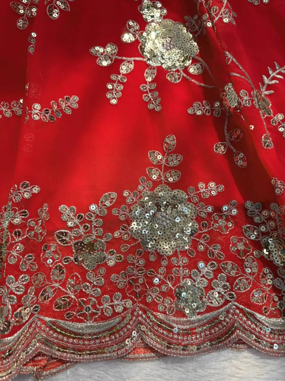 Elegant Faux Georgette Anarkali Suit for Festive, Wedding and Occasion Wear