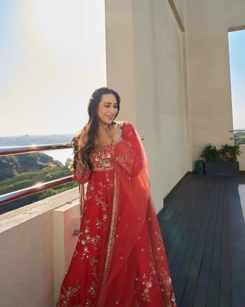 Elegant Faux Georgette Anarkali Suit for Festive, Wedding and Occasion Wear