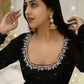 Elegant Faux Georgette Gown Pant Dupatta Set for Festive and Occasion Wear