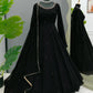 Elegant Faux Georgette Gown Pant Dupatta Set for Festive and Occasion Wear