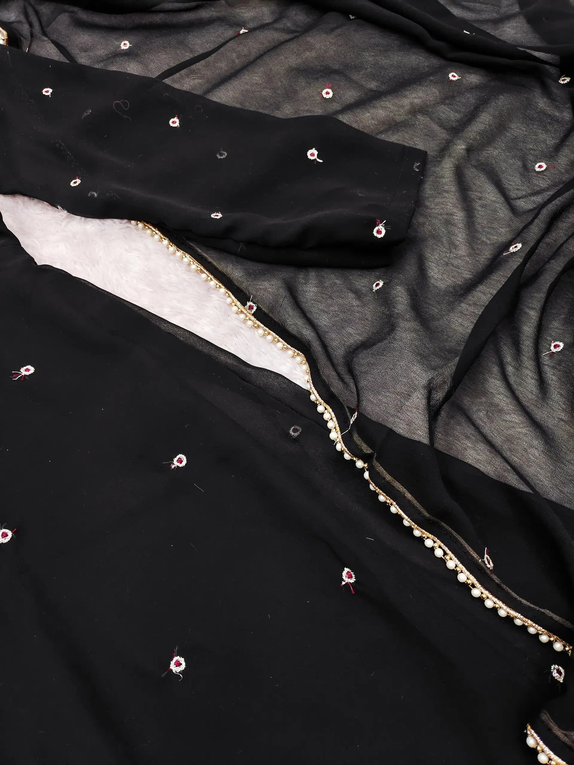 Elegant Faux Georgette Gown Pant Dupatta Set for Festive and Occasion Wear
