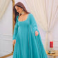 Elegant Faux Georgette Gown Pant Dupatta Set for Festive and Occasion Wear