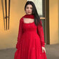 Elegant Faux Georgette Gown Pant Dupatta Set for Festive and Occasion Wear