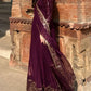 Elegant Faux Georgette Gown Set for Festive and Wedding Occasions