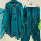Elegant Faux Georgette Palazzo Suit Set for Festive and Occasion Wear