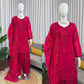 Elegant Faux Georgette Palazzo Suit Set for Festive and Occasion Wear