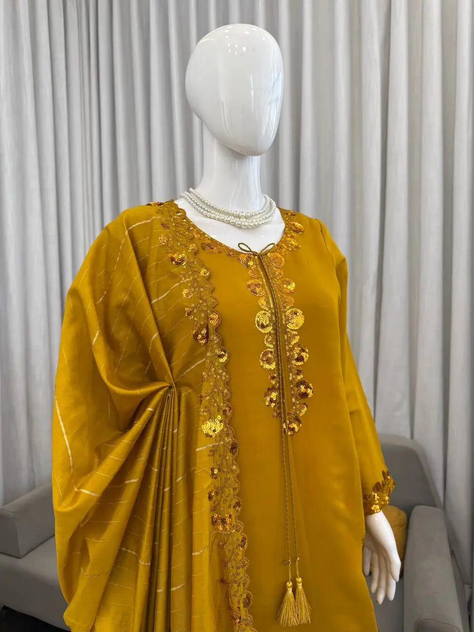 Elegant Faux Georgette Palazzo Suit Set for Festive and Occasion Wear
