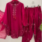 Elegant Faux Georgette Palazzo Suit Set for Festive and Occasion Wear