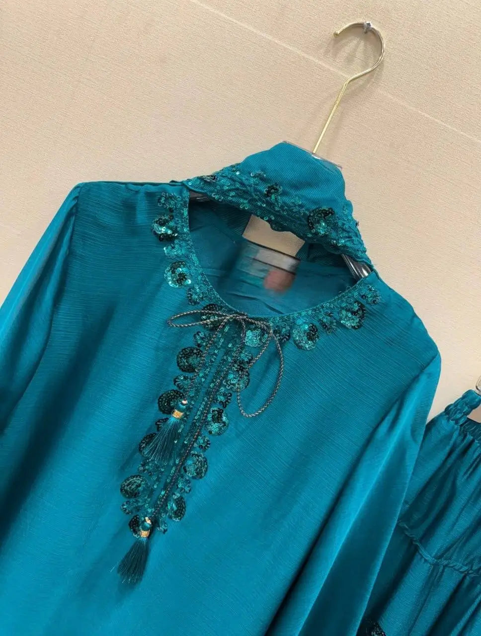 Elegant Faux Georgette Palazzo Suit Set for Festive and Occasion Wear