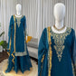 Elegant Faux Georgette Palazzo Suit Set for Festive and Wedding Wear